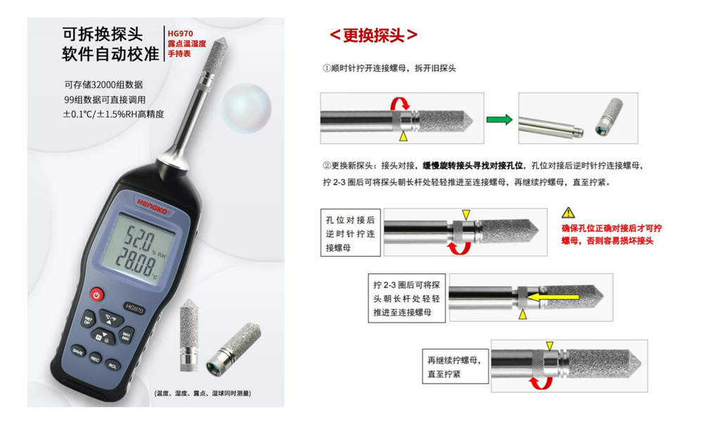 HG970 手持式湿度巡检仪，湿度标准器!